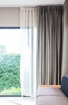 Canberra Double Curtains | Aurora Window Furnishings