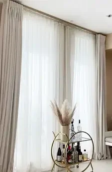 Canberra Double Curtains | Aurora Window Furnishings