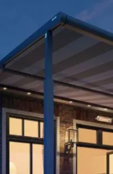 retractable patio awning Canberra | Plaza Viva | Aurora Window Furnishings