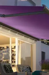 Folding arm awning by Weinor, providing stylish sun protection