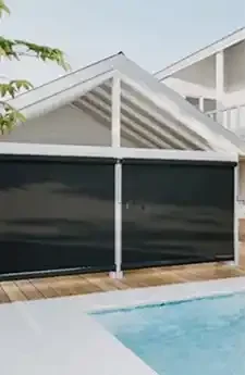 Canberra Wire Guide Awning | Aurora Window Furnishings