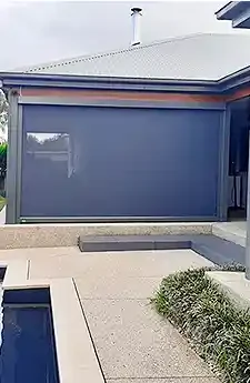 eZip outdoor blinds Canberra | Aurora Window Furnishings