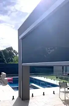 eZip outdoor blinds Canberra | Aurora Window Furnishings