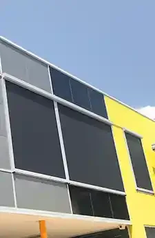 eZip outdoor blinds Canberra | Aurora Window Furnishings