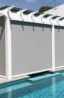 eZip outdoor blinds Canberra | Aurora Window Furnishings